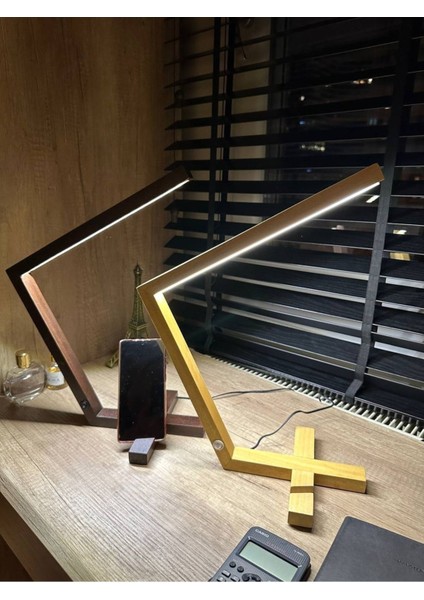 Kahverengi Masa Üstü Şık Aydınlatma, Zarif ve Modern Tasarım indirimleri