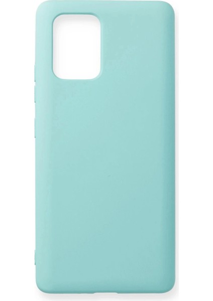 Samsung Galaxy A91 / S10 Lite Kılıf Nano Içi Kadife Silikon - Turkuaz