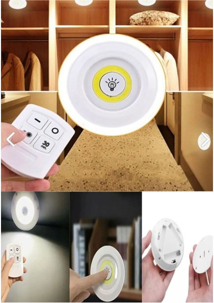 Uzaktan Kumandalı, Zaman Ayarlı, Pratik 3'lü Spot Lamba Beyaz fiyatları