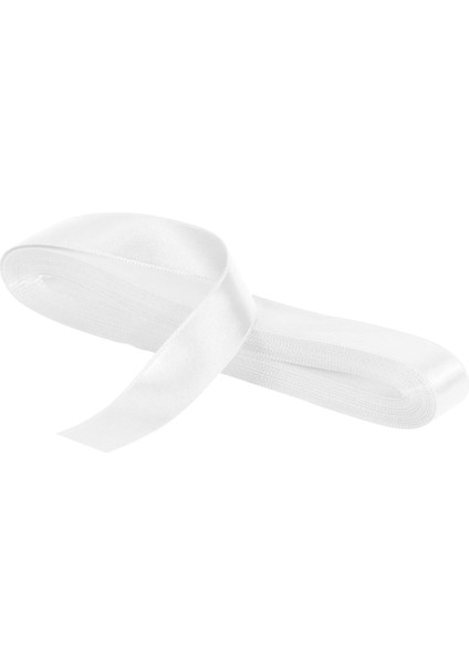 Saten Beyaz Kurdele 10 mm - 10 mt