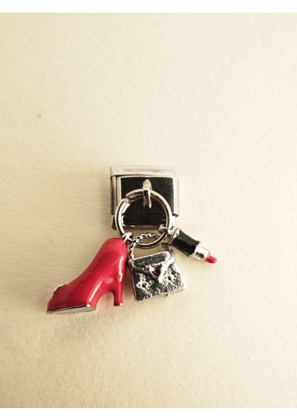 MOON SİRİUS Italyan Charm Bileklik Ucu Ruj Çanta Ayakkabı (1ADET)
