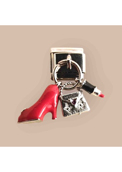 MOON SİRİUS Italyan Charm Bileklik Ucu Ruj Çanta Ayakkabı (1ADET) fiyatları