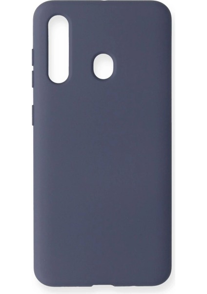 Samsung Galaxy M40 Kılıf Nano Içi Kadife Silikon - Gri