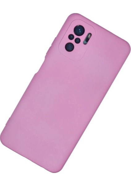 Xiaomi Redmi Note 10 Kılıf Nano Içi Kadife Silikon - Pembe fiyatları