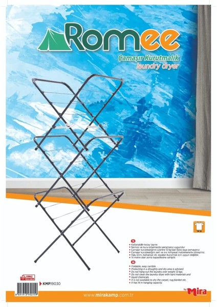 Çamaşır Kurutmalık Askısı Pratik Katlanır ROYALEKS-KMP19030