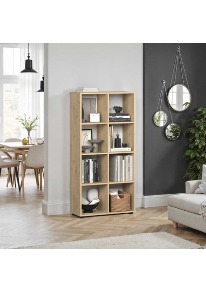 Cubic Kitaplık Florida Meşe 70X140,5X30 cm