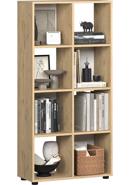 Cubic Kitaplık Florida Meşe 70X140,5X30 cm fırsatları