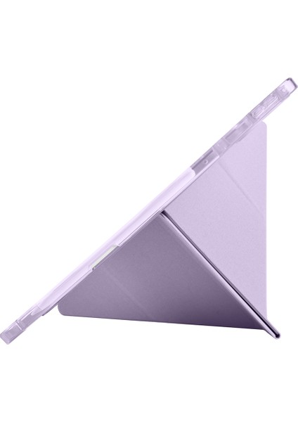 Lenovo Idea Tab Pro 12.7 TB-373FU Yatay ve Dikey Standlı Antişok Köşe Korumalı Kalemlikli Origami Slikon Kılıf fırsatları