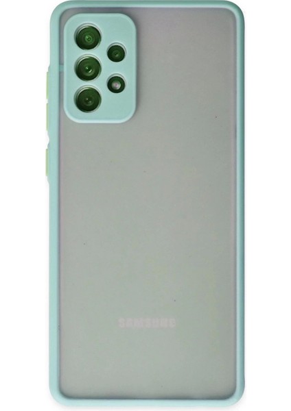 Samsung Galaxy A72 Kılıf Montreal Silikon Kapak - Turkuaz