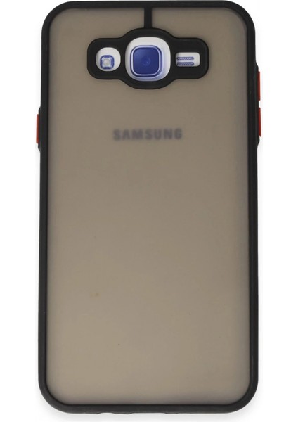 Samsung Galaxy J7 Kılıf Montreal Silikon Kapak - Siyah
