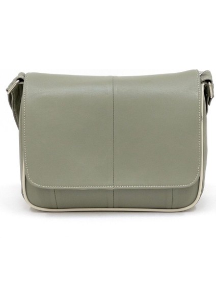 Yosun Yeşili Orta Boy Çapraz Askılı Kadın Omuz Çantası 25X21X8 cm