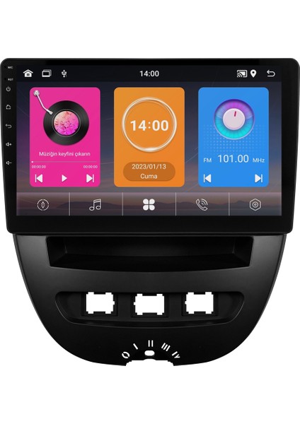 Peugeot 107 Android Multimedya Sistemi (2005-2014) CRV-4844XD