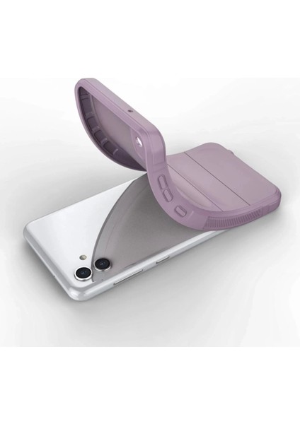 Samsung Galaxy A04E Kılıf Optimum Silikon - Mor fırsatları