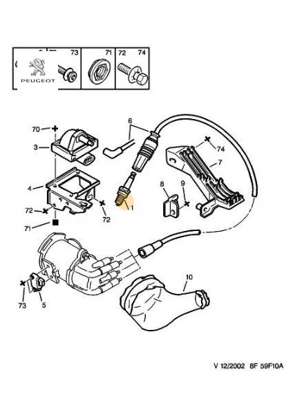 Ateşleme Bujisi 106-206+1.1-306-XU7/XU10 Clio 1.2 R19 1.4-Fiesta Ii-Escord Iii-Iv-V Tipo-Uno 1.1