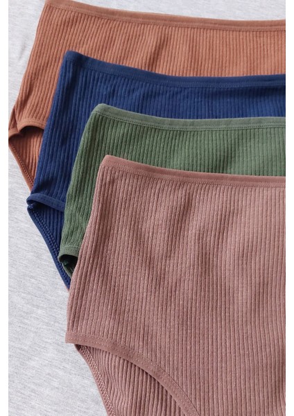 Kadın Fitilli Yüksek Bel 7li Külot Set - KTS3080