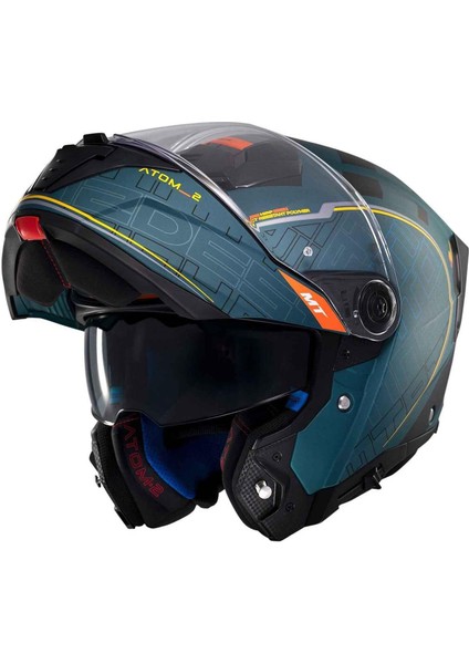 Atom 2 Sv Destint C6 Mat Çene Açılır Kask