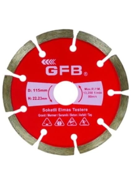 Soketli Elmas Testere 115 mm Gfb