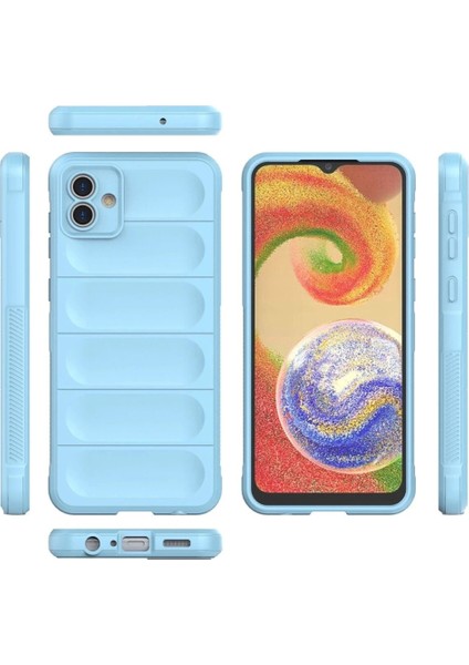 Samsung Galaxy A04E Kılıf Optimum Silikon - Sky Blue modelleri