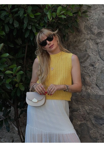 Şık Bej El ve Omuz Çantası, Keten ve Deri Detaylı, Zarif Tasarım indirimleri