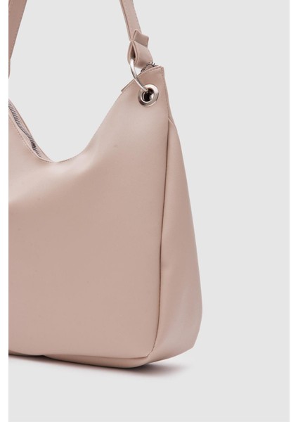 Şık Bej Oval Omuz Çantası, Günlük Kullanım Için Zarif ve Hafif Tasarım indirimleri