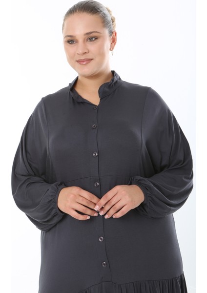 Kadın Likralı Viskon Büyük Beden Elbise fiyatları