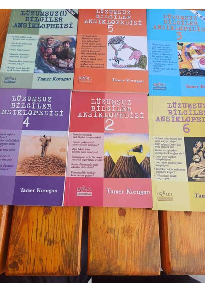 Lüzumsuz Bılgıler Ansiklopedisi Tamer Korugan. 1-6 Takım Toplamda 6 Adet Kitap 2002 Basim Bazi Sayfalarda Alti Cizili Satirlar Var Harici Cok Temiz Durumdadir fiyatları