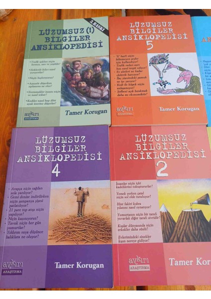 Lüzumsuz Bılgıler Ansiklopedisi Tamer Korugan. 1-6 Takım Toplamda 6 Adet Kitap 2002 Basim Bazi Sayfalarda Alti Cizili Satirlar Var Harici Cok Temiz Durumdadir modelleri