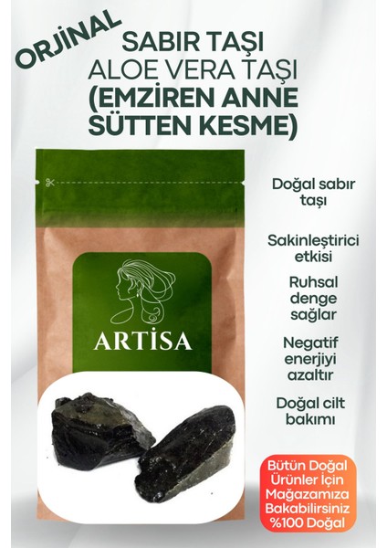 Doğal Sabır Taşı Emziren Anne Kesme 10gr Saf & Katkısız Yeni Mahsul