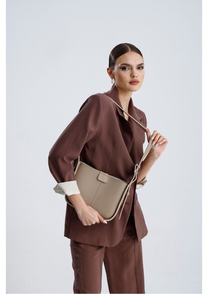 Kadın Renkli Suni Deri Mıknatıs Kapamalı Makyaj Çantası Omuz Çantası fırsatları