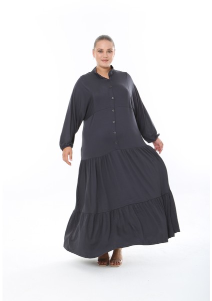 Kadın Likralı Viskon Büyük Beden Elbise fırsatları