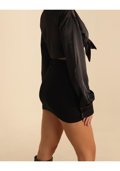 Kadın Bağlamalı Saten Bluz fiyatları