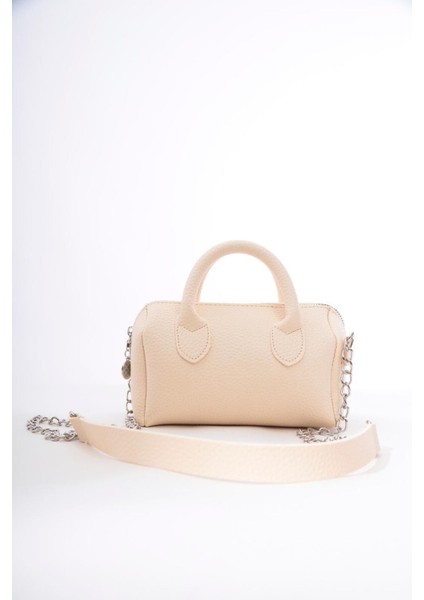 Bej Mini Şık Kadın El ve Omuz Çantası, Zarif ve Kullanışlı Tasarım modelleri
