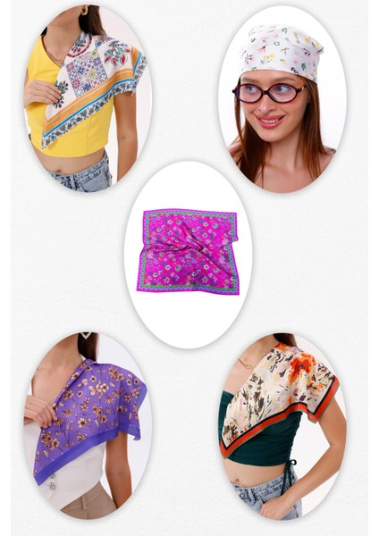 5'li Çiçek Fular Set Estascarf