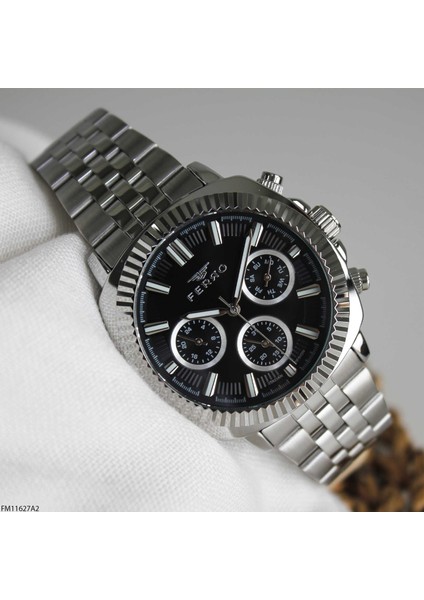 FM11627A2 Çelik Kordonlu Erkek Kol Saati