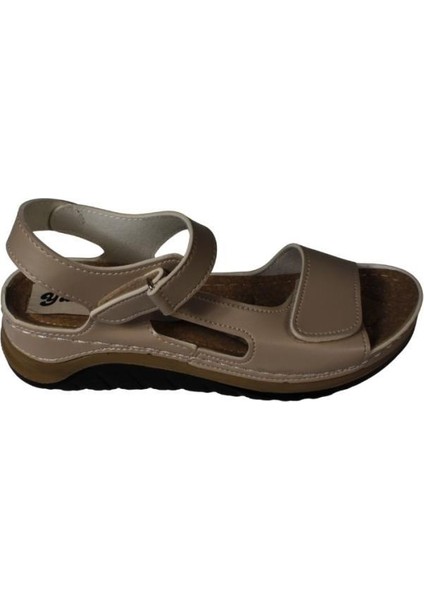 Yazkış Kadın Ten Çırtlı 3cm Topuklu Anne Sandaleti fiyatları