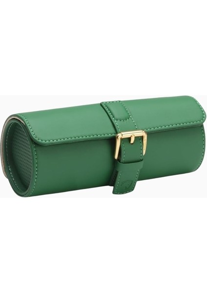 Deri Saat Rulosu, 3 Saat Kapasiteli, Kompakt ve Şık Seyahat Kutusu