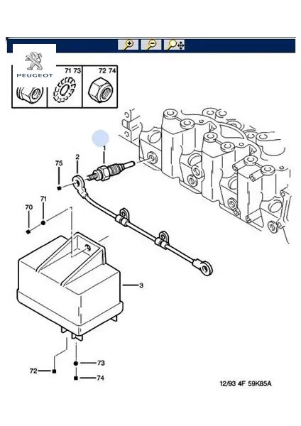 Isitma Bujisi 306-BOXER-PARTNER XUD9/5962.03/PEUGE