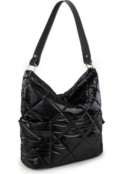 Kadın Omuz Çantası, Siyah, 39X34 Cm, Şık ve Kullanışlı Tasarım