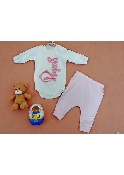 Kız Bebek Kurdelalı %100 Pamuk Kapşonlu Prenses Takımı modelleri