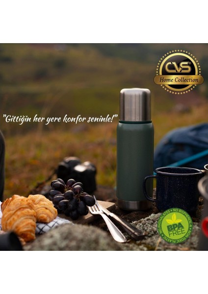 Dn 3529 Çelik 1 Litre Termos Yeşil fiyatları