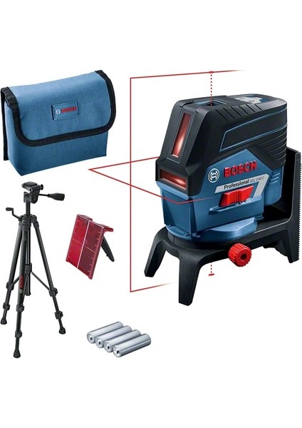 GCL 2-50 C + RM 2 + BT 150 Profesyonel Çapraz Çizgili Nokta