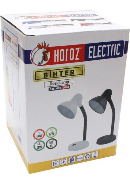 Şık Spiral Masa Lambası, Siyah, Anahtarlı, E27, Modern Tasarım fiyatları