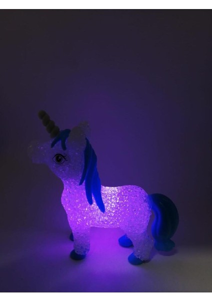 Renk Değiştiren Unicorn Gece Lambası, Çok Renkli, Sevimli ve Işıltılı Tasarım