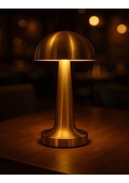 USB Şarjlı 3 Renkli Masa Lambası, Sensörlü, Şık ve Kullanışlı Aydınlatma Ürünü