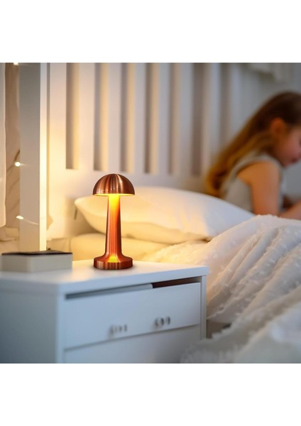 Altın Desenli 3 Renk Dokunmatik Şarjlı Ayarlanabilir Masa Lambası fiyatları