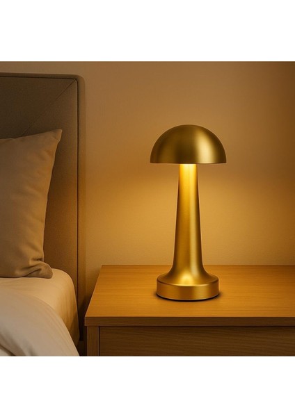 Altın Desenli 3 Renk Dokunmatik Şarjlı Ayarlanabilir Masa Lambası fırsatları