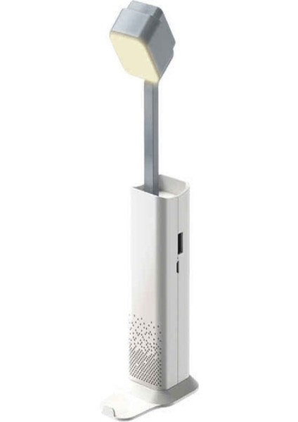 Çok Fonksiyonlu Şarjlı Masa Lambası ve El Feneri, Beyaz, 3 Mod, Oynar Başlıklı indirimleri