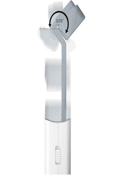 Çok Fonksiyonlu Şarjlı Masa Lambası ve El Feneri, Beyaz, 3 Mod, Oynar Başlıklı