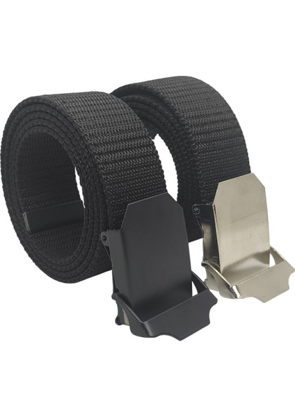 2 Adet Kemer Siyah Erkek Palaska Tarzı