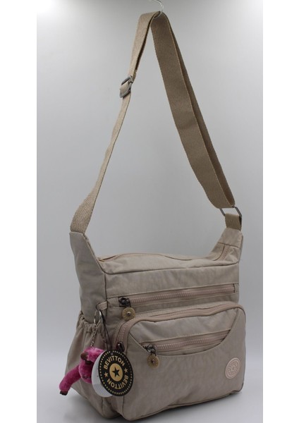 Suya Dayanıklı Bej Kadın Omuz Çantası, Şık ve Kullanışlı Moda Aksesuarı